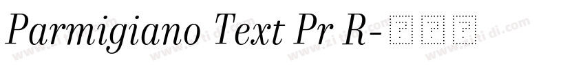 Parmigiano Text Pr R字体转换